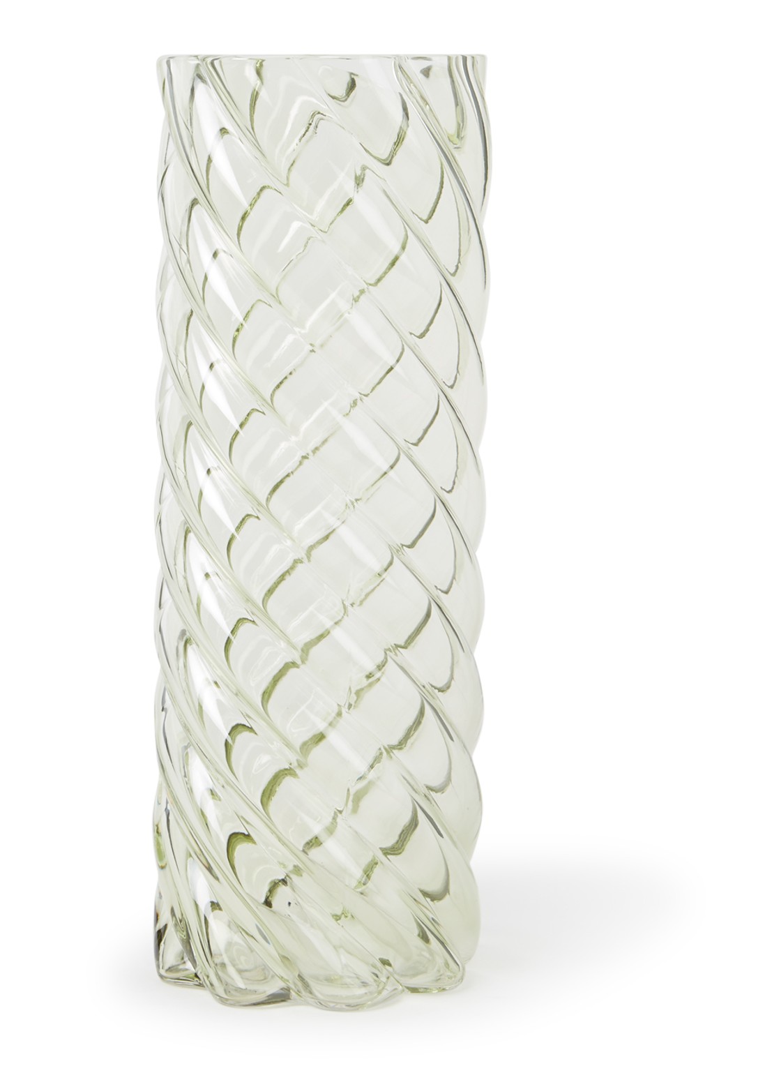 &Klevering Marshmallow vaas 33 cm - voorkant lichtgroen