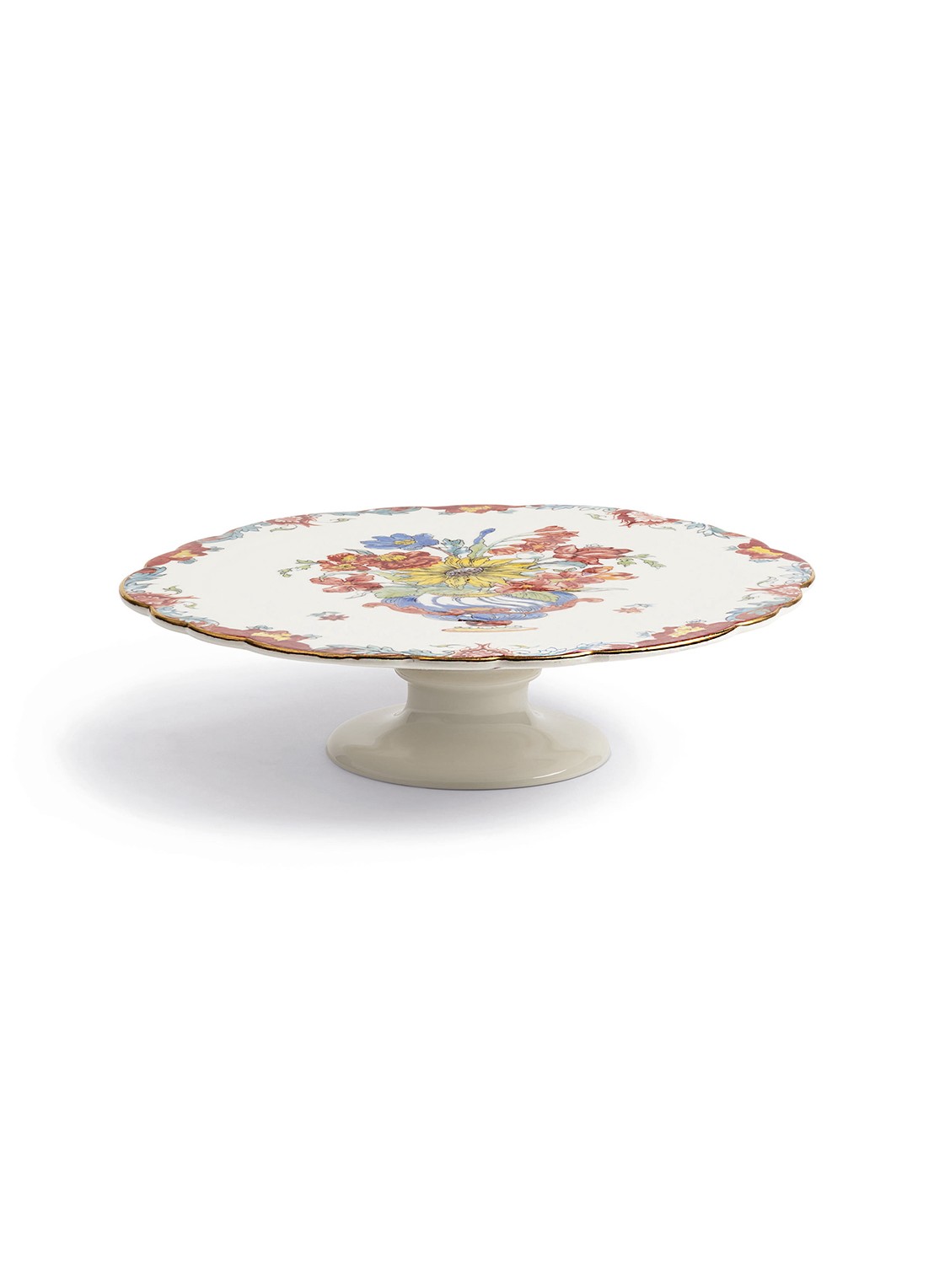 &Klevering Patina taartplateau 26 cm - voorkant 2 gebroken wit