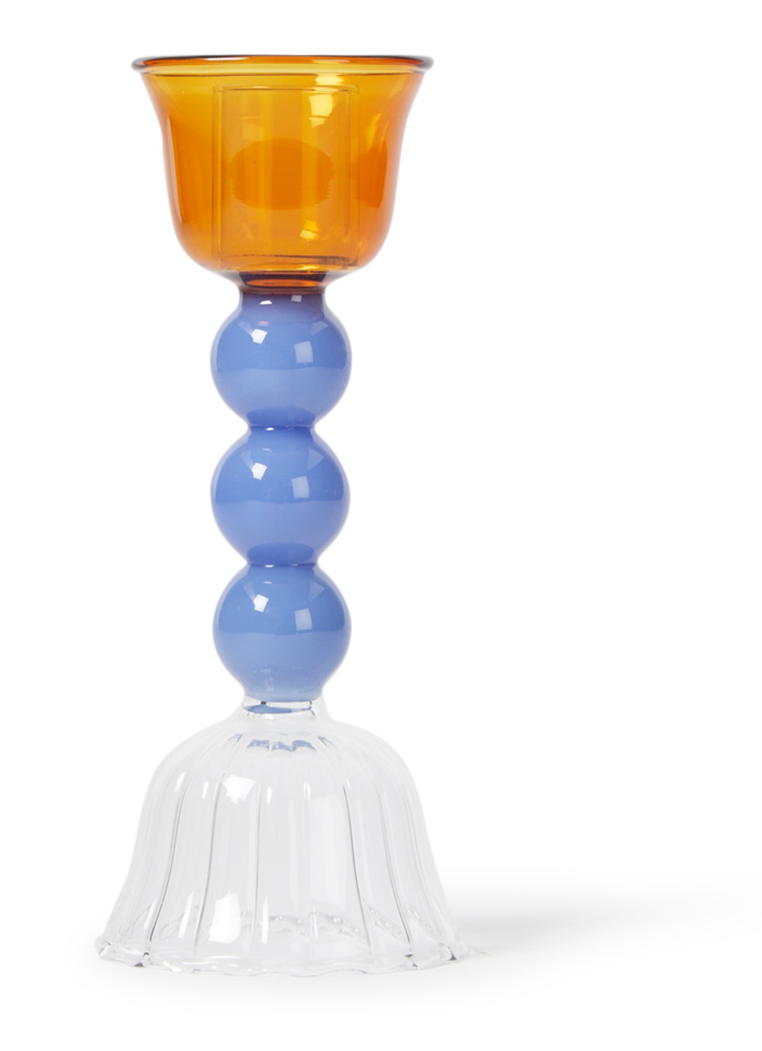 &Klevering Perle kandelaar 14,5 cm - voorkant 2 multicolor