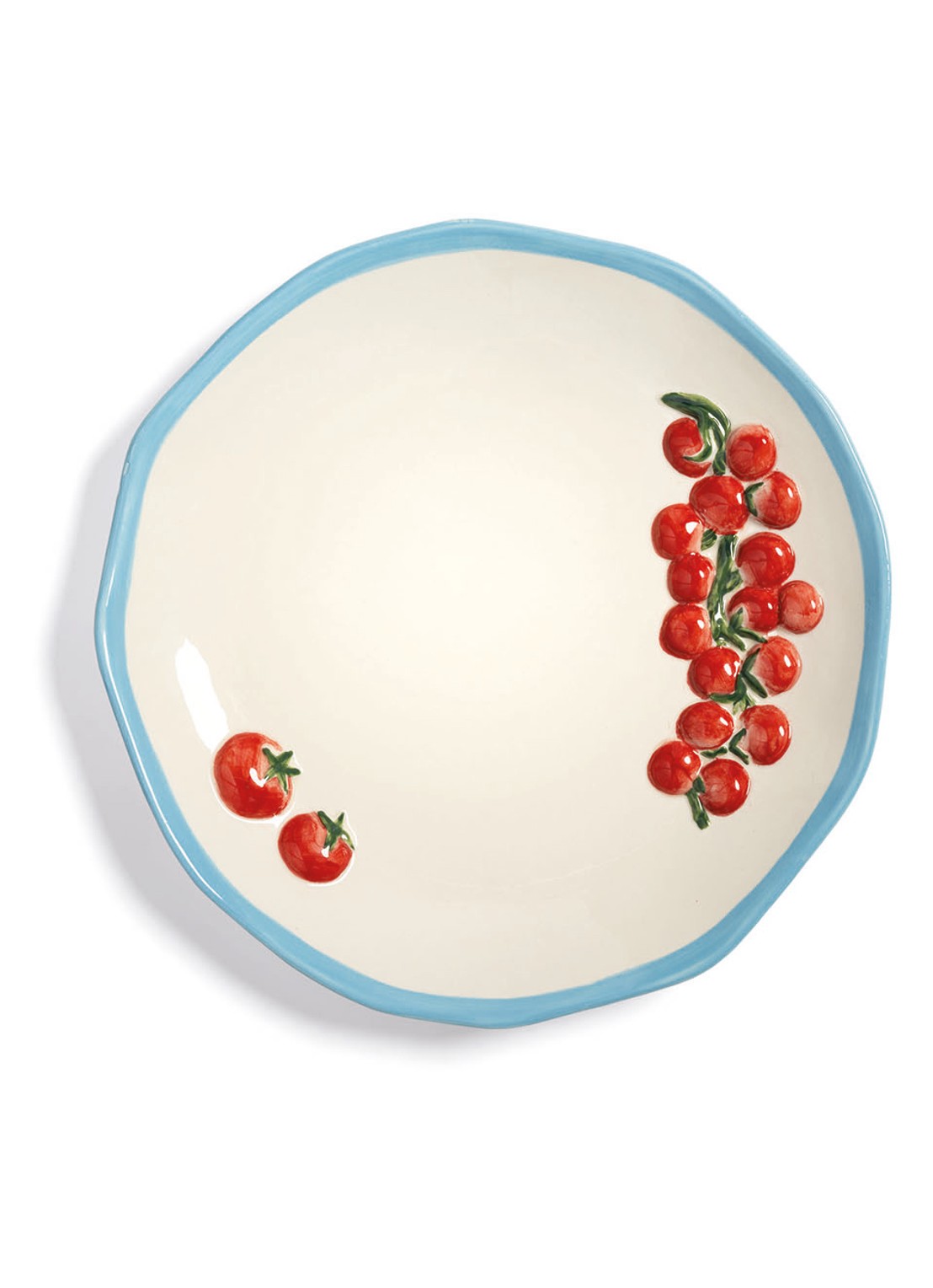 &Klevering Pomodoro serveerbord 31 cm - voorkant blauw