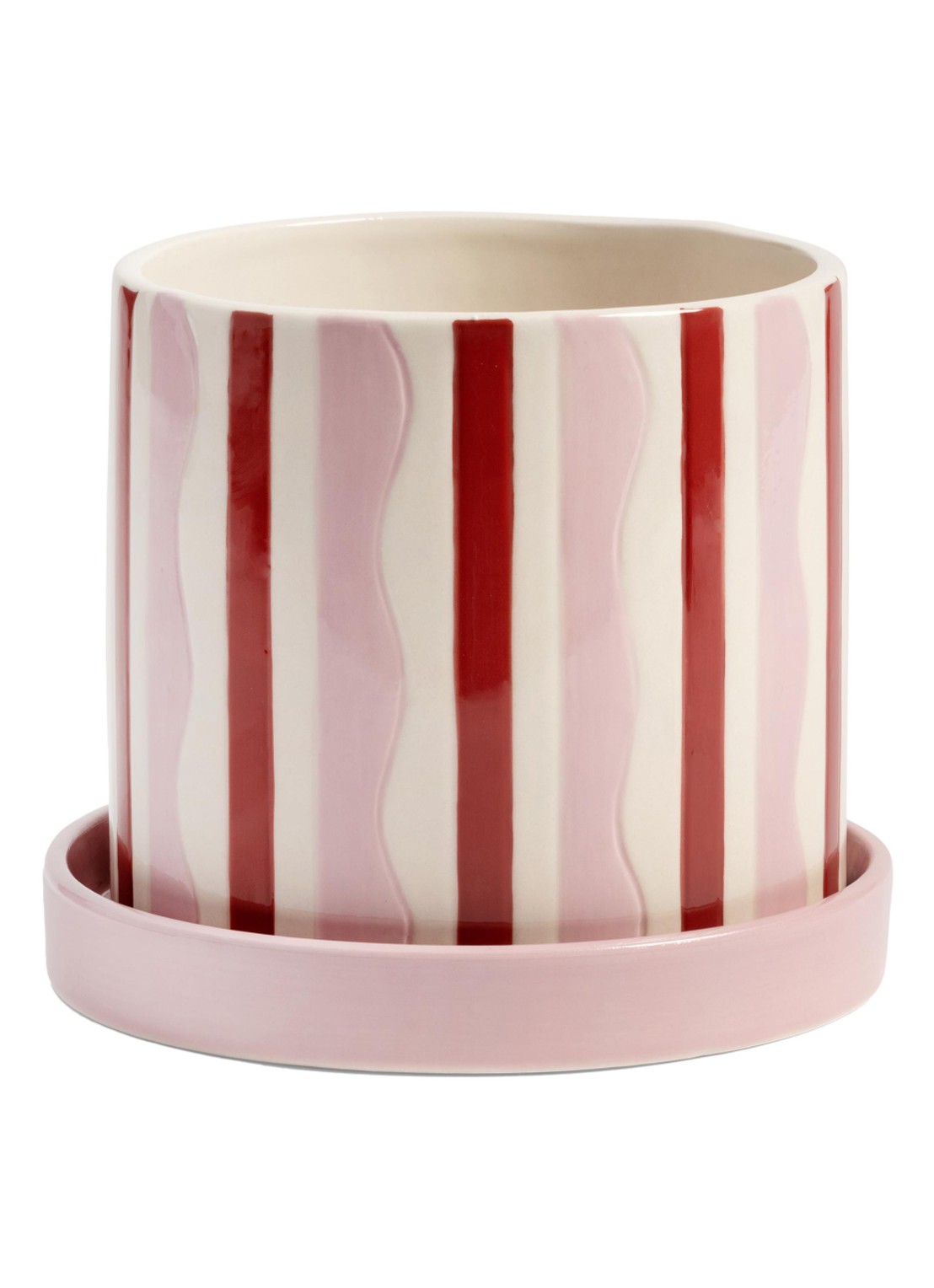 &klevering Rey bloempot 13,5 cm - voorkant lichtroze
