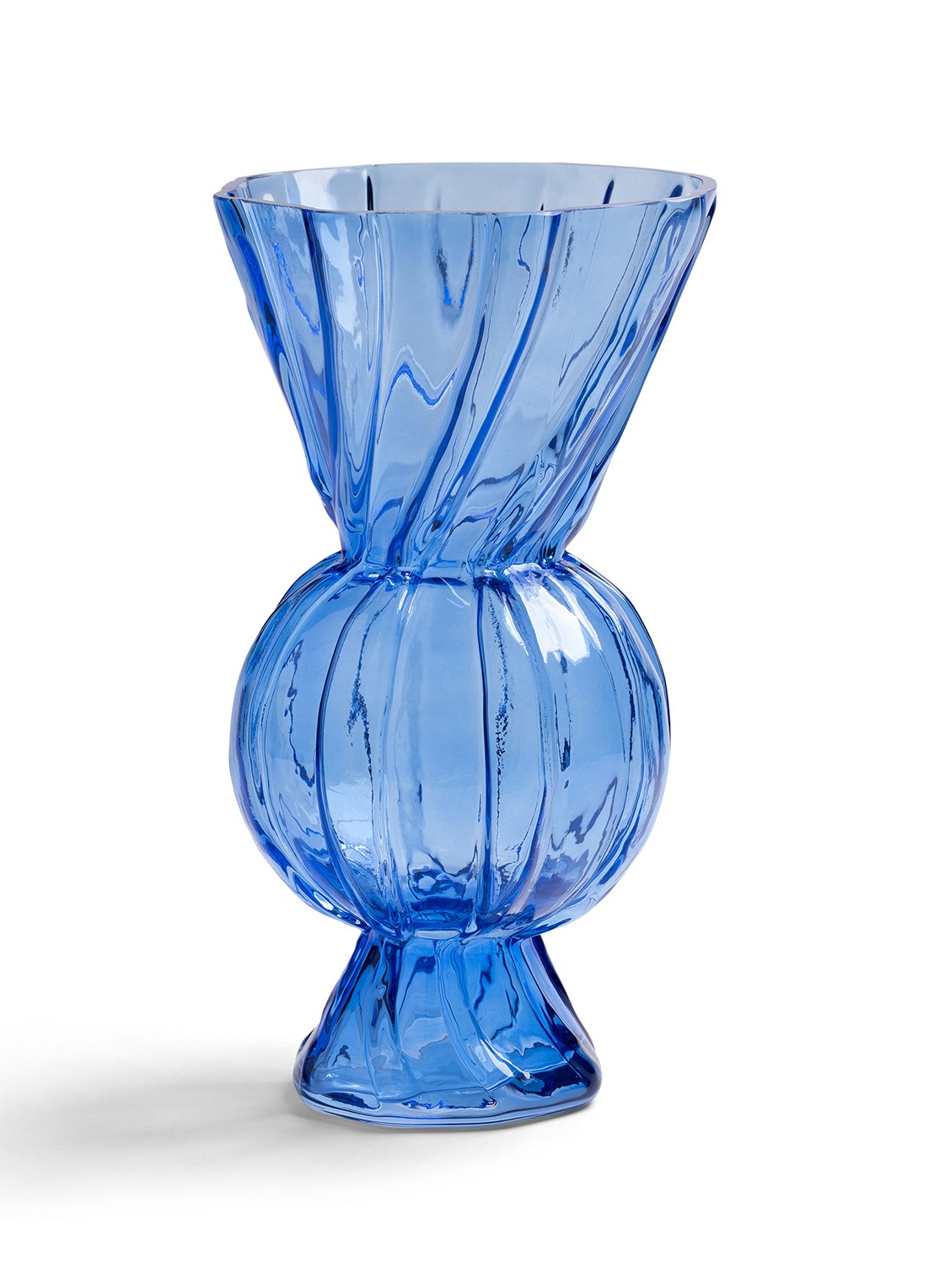&Klevering Rhombic vaas 28,5 cm - voorkant blauw