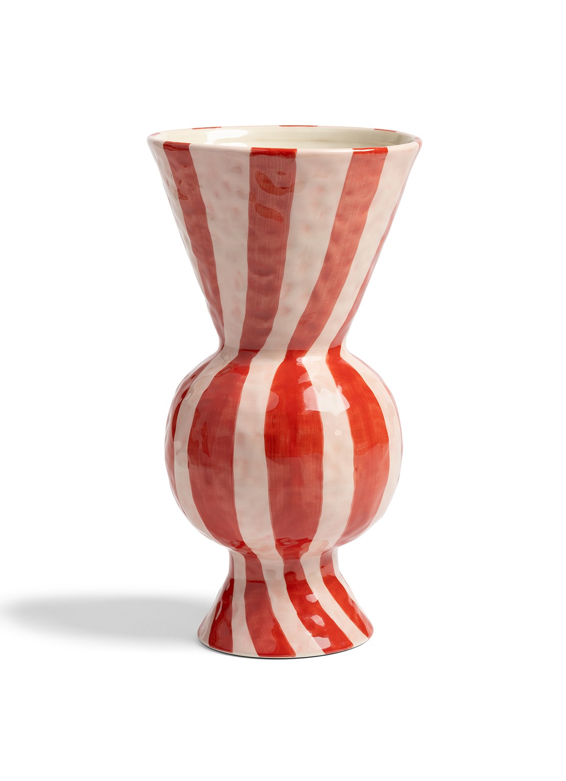 &Klevering Rhombic vaas 29,5 cm - voorkant 2 rood