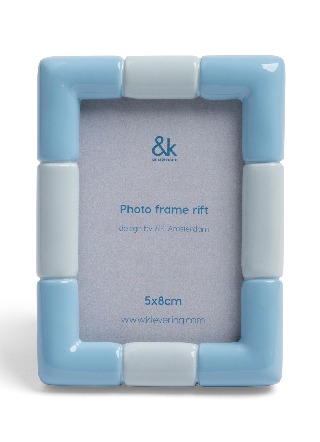 &Klevering Rift fotolijst - voorkant 2 blauw