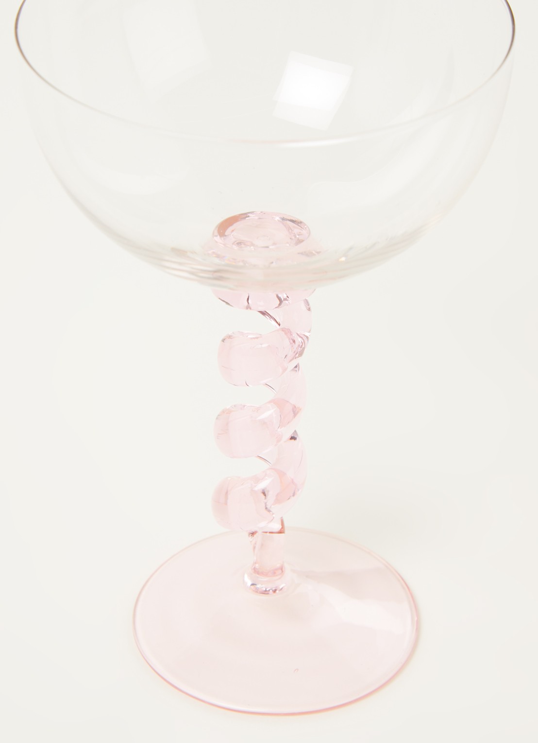 &Klevering Spiral coupe 30 cl set van 2  - detail 3 lichtroze
