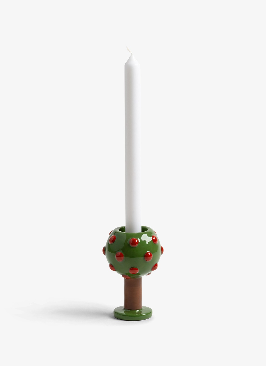 &Klevering Spring kandelaar 16 cm  - achterkant groen