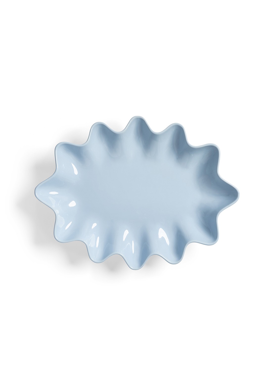 &Klevering Sun fruitschaal 42,5 cm - voorkant 2 lichtblauw