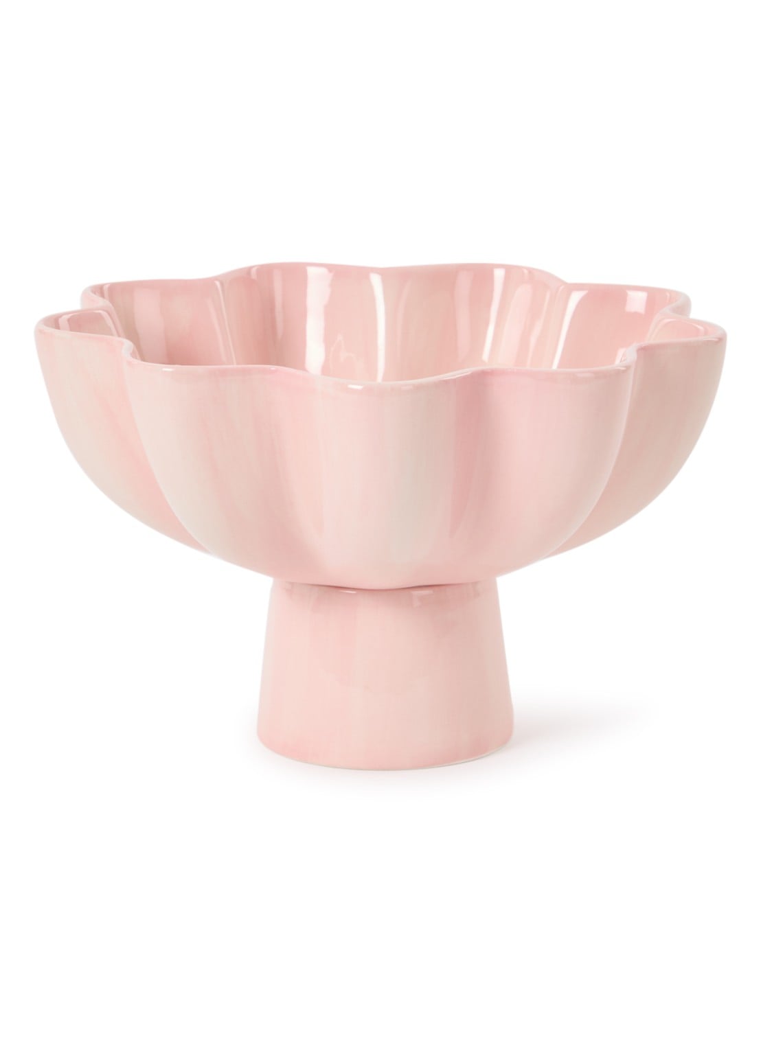 &Klevering Sun Small fruitschaal 20 cm - voorkant zalmroze