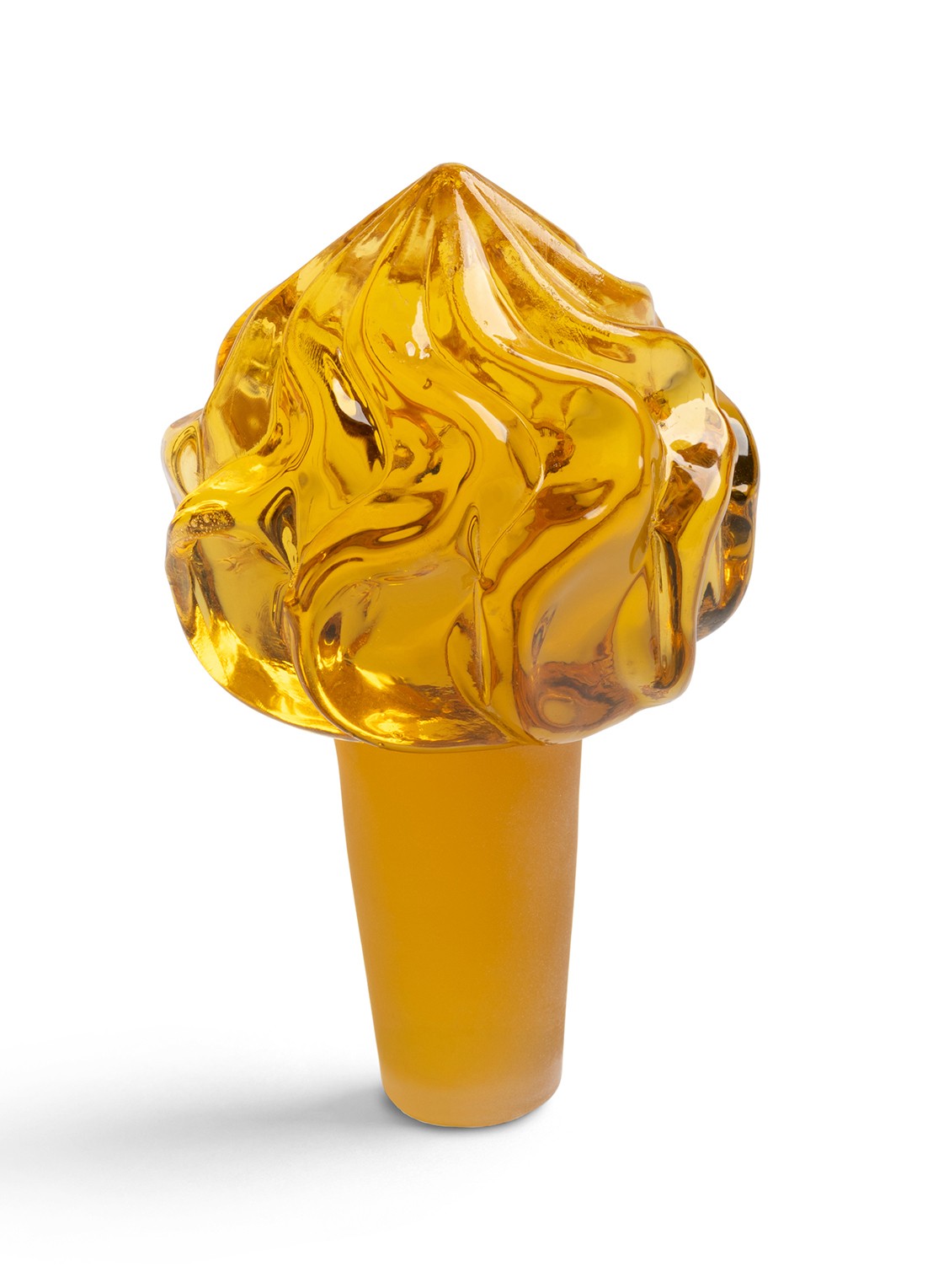 &Klevering Whip wijnstopper  - voorkant 2 oranjebruin