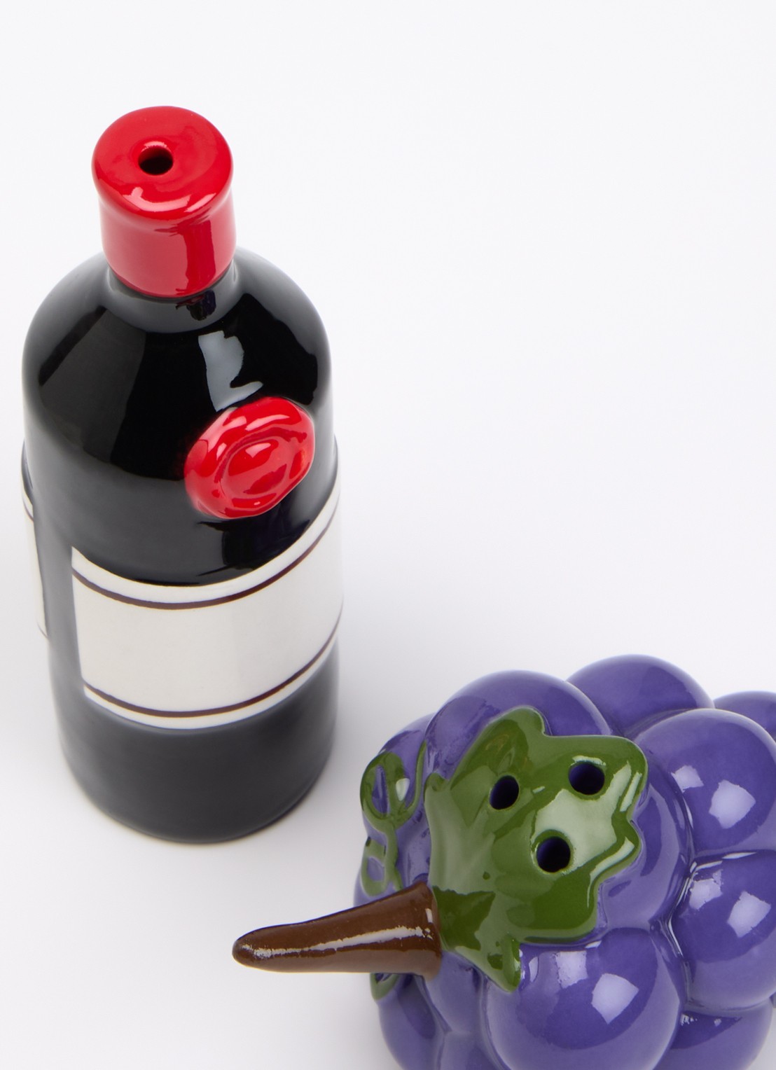 &Klevering Wine peper- en zoutmolen 2-delig - voorkant 2 multicolor