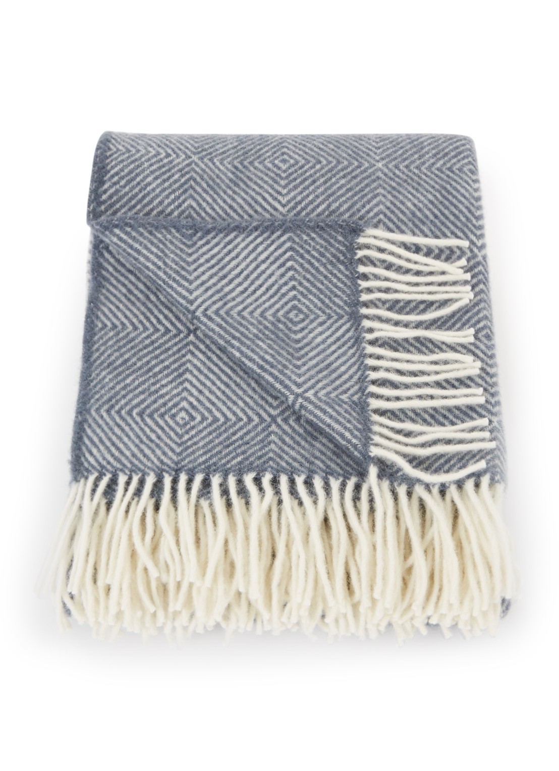 Klippan Gooseye plaid 130 x 200 cm  - voorkant blauw