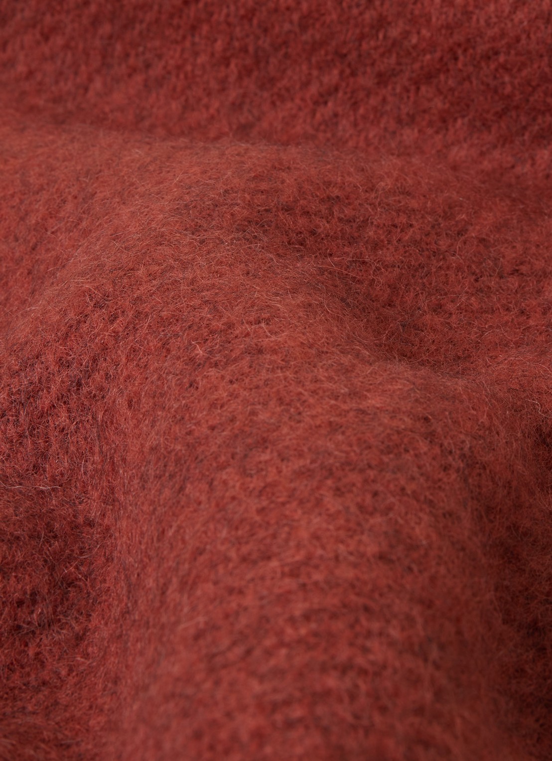 Klippan Gotland Rust plaid 130 x 200 cm - detail 3 roodbruin