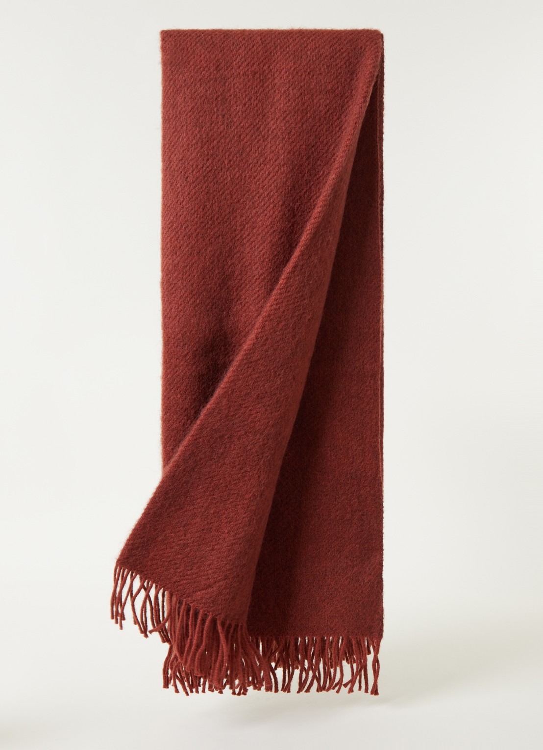 Klippan Gotland Rust plaid 130 x 200 cm - voorkant 2 roodbruin