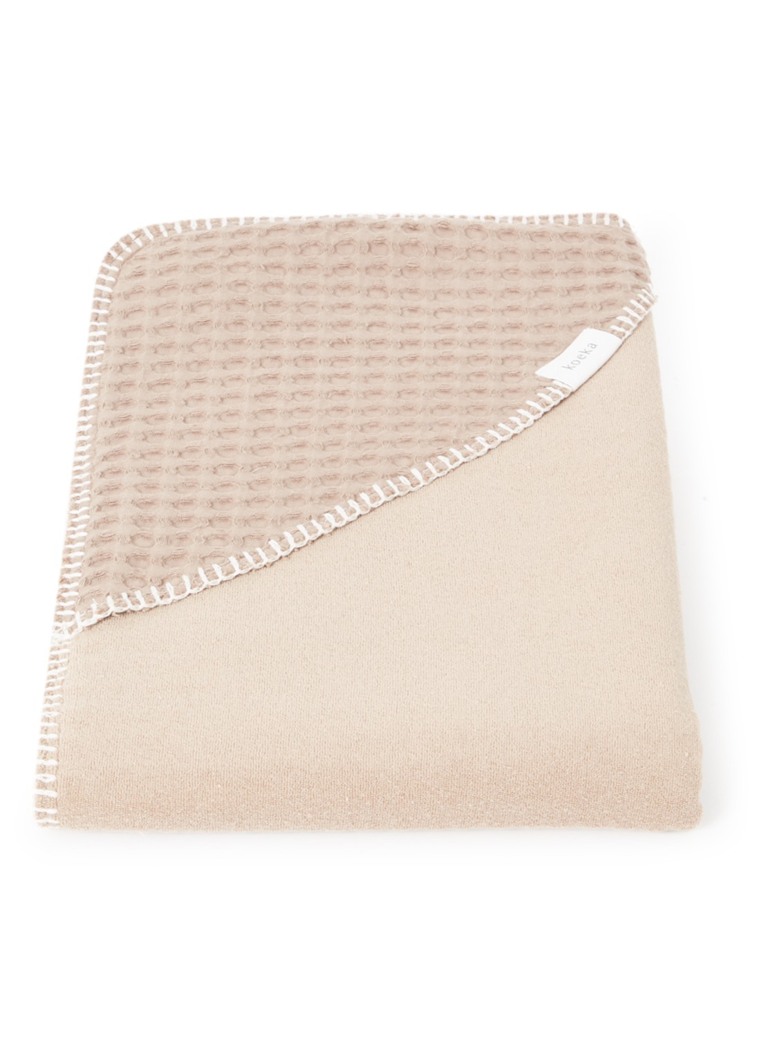 Koeka Antwerp omslagdoek 76 x 76 cm - voorkant camel