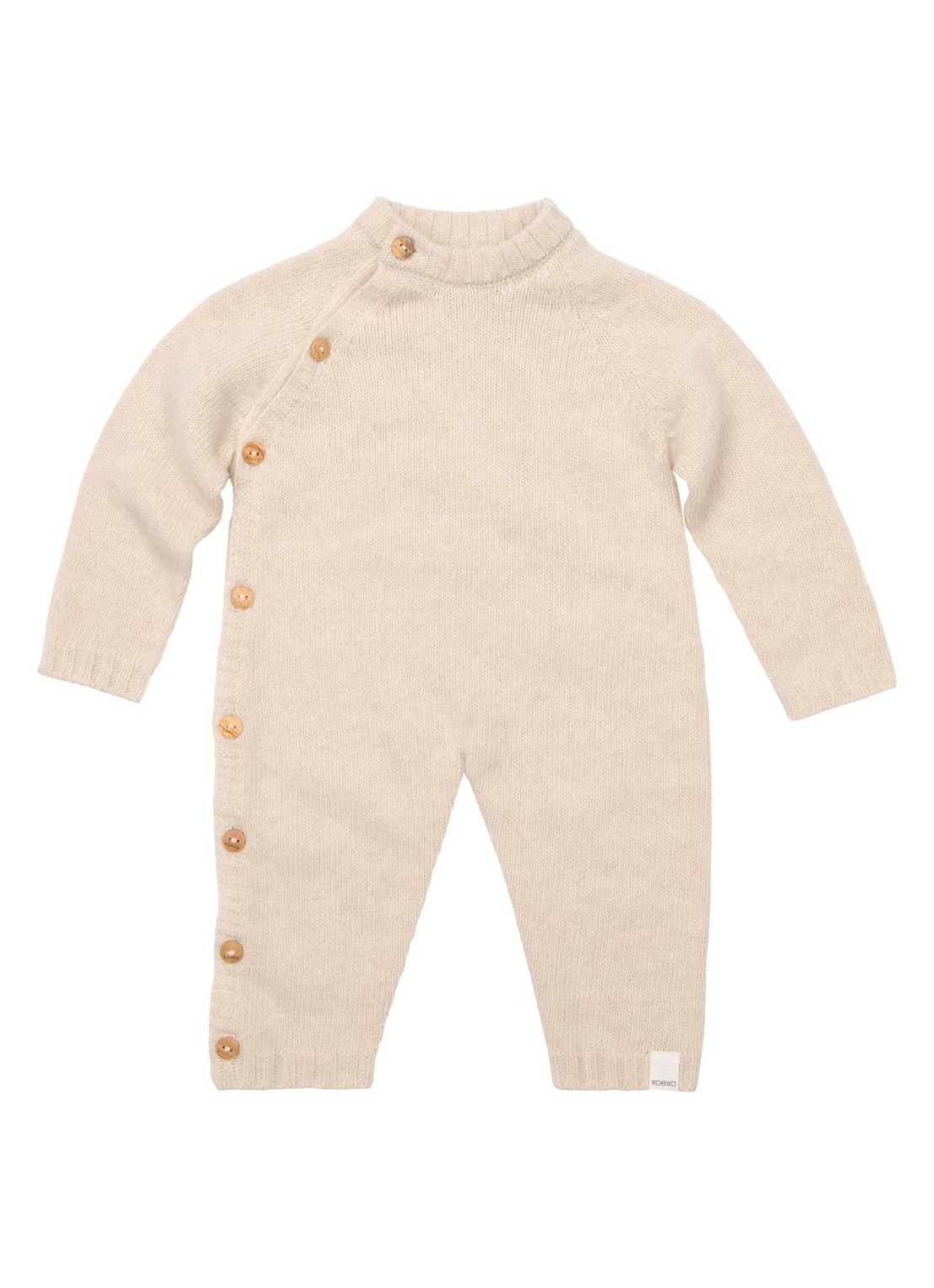 Koeka Beja set van babypak met muts en sokken in giftbox 3-delig - detail 2 creme