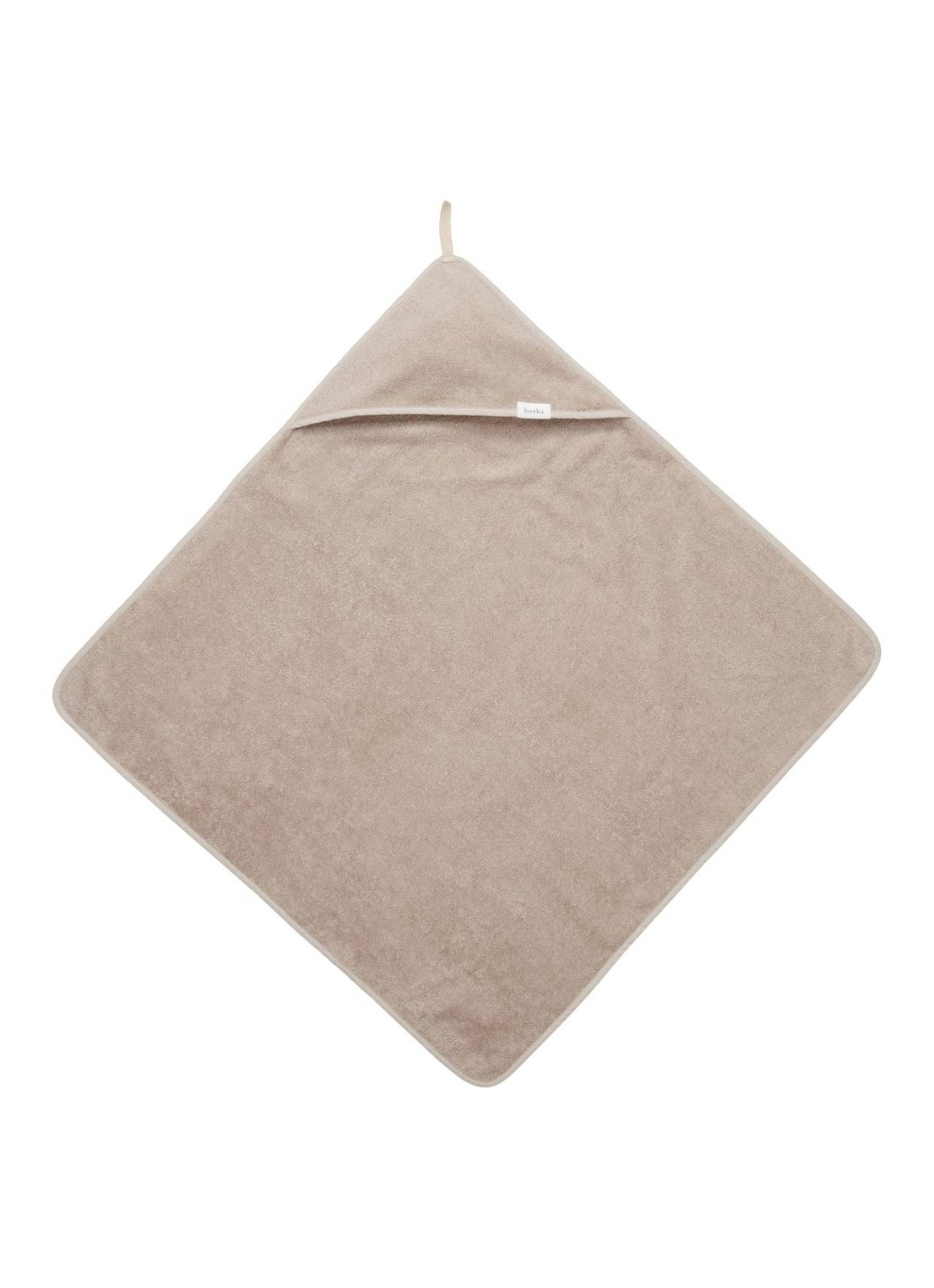 Koeka Dijon badcape 100 x 100 cm - detail 3 beige