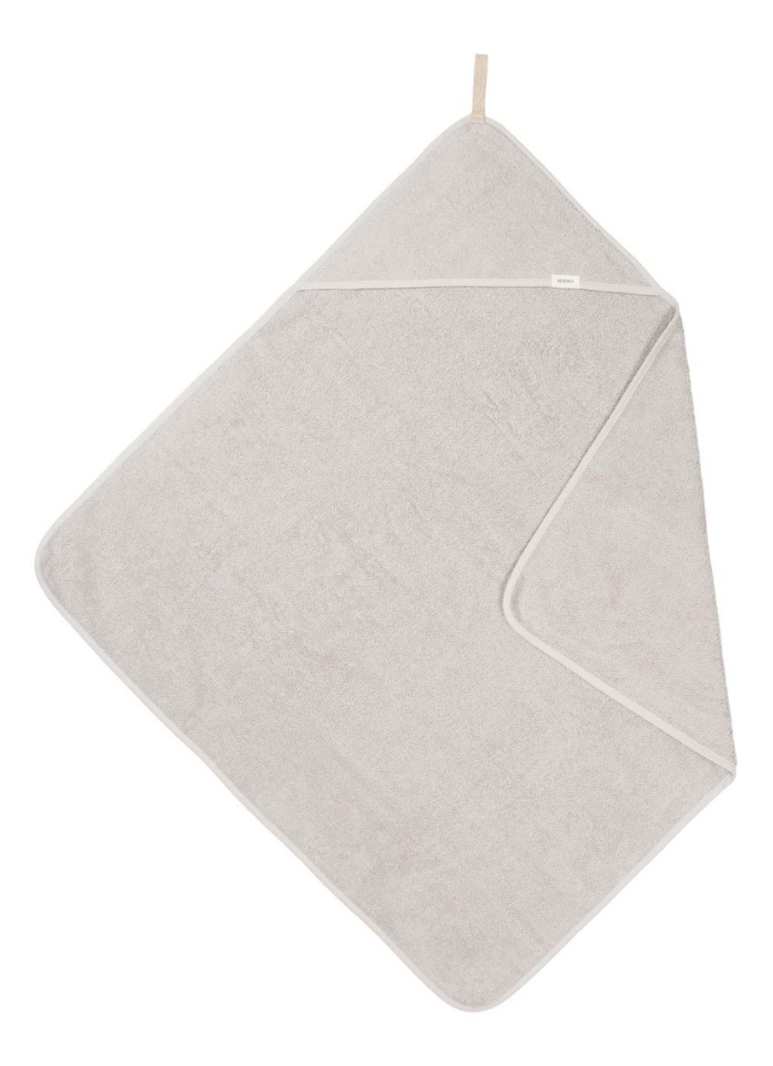 Koeka Dijon badcape 100 x 100 cm - voorkant 4 grijs