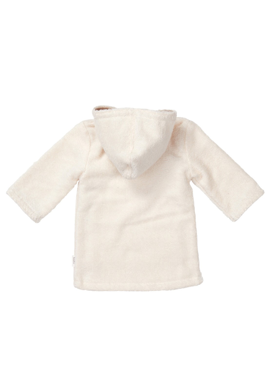 Koeka Dijon Daily badjas met capuchon - achterkant 3 wit