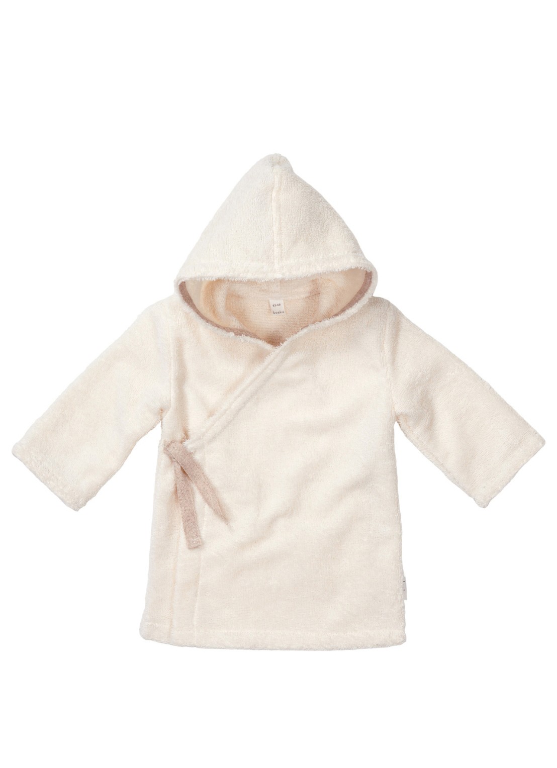 Koeka Dijon Daily badjas met capuchon - voorkant wit