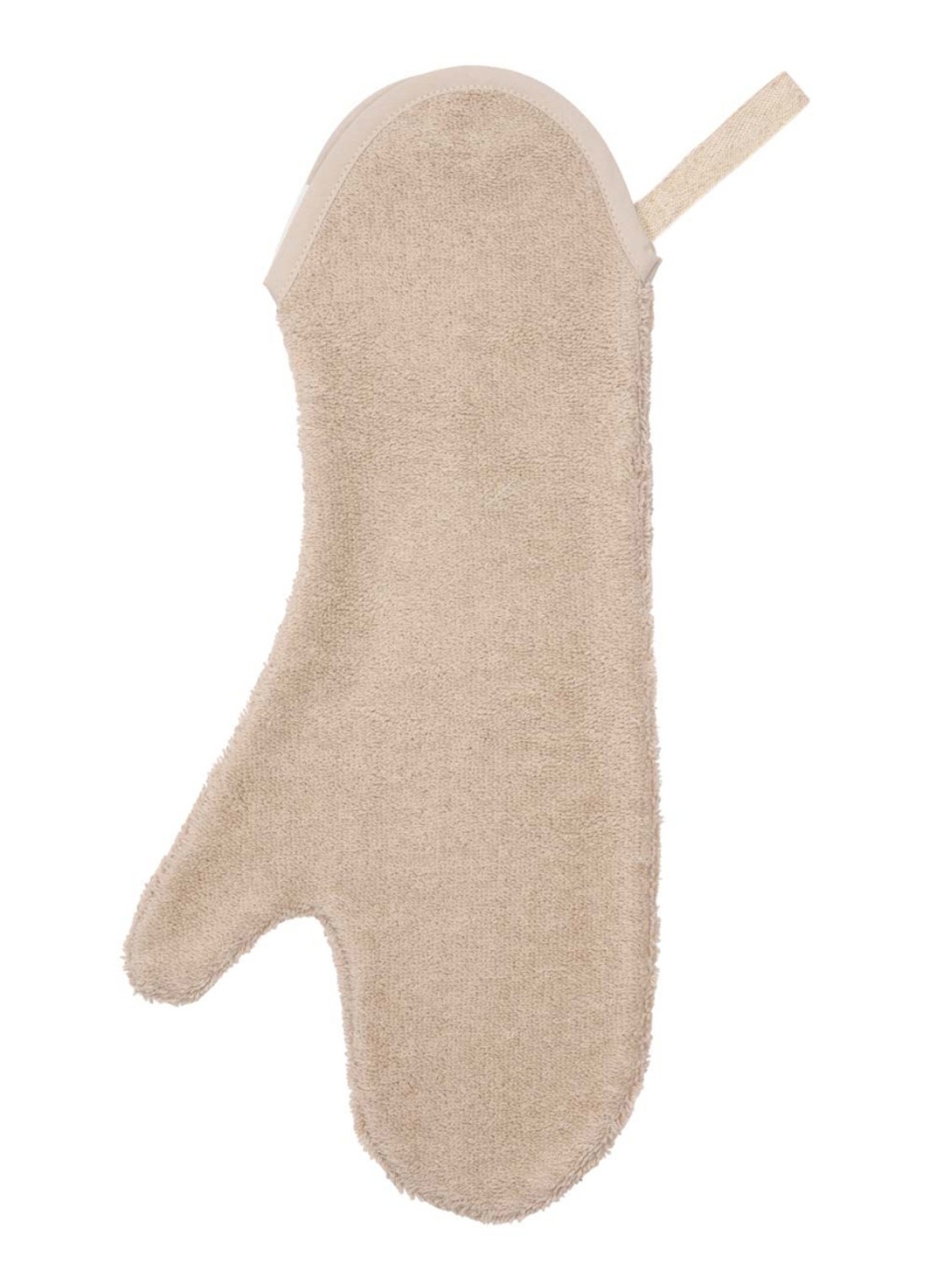 Koeka Dijon Daily Douche washand 42 x 18 cm - detail beige