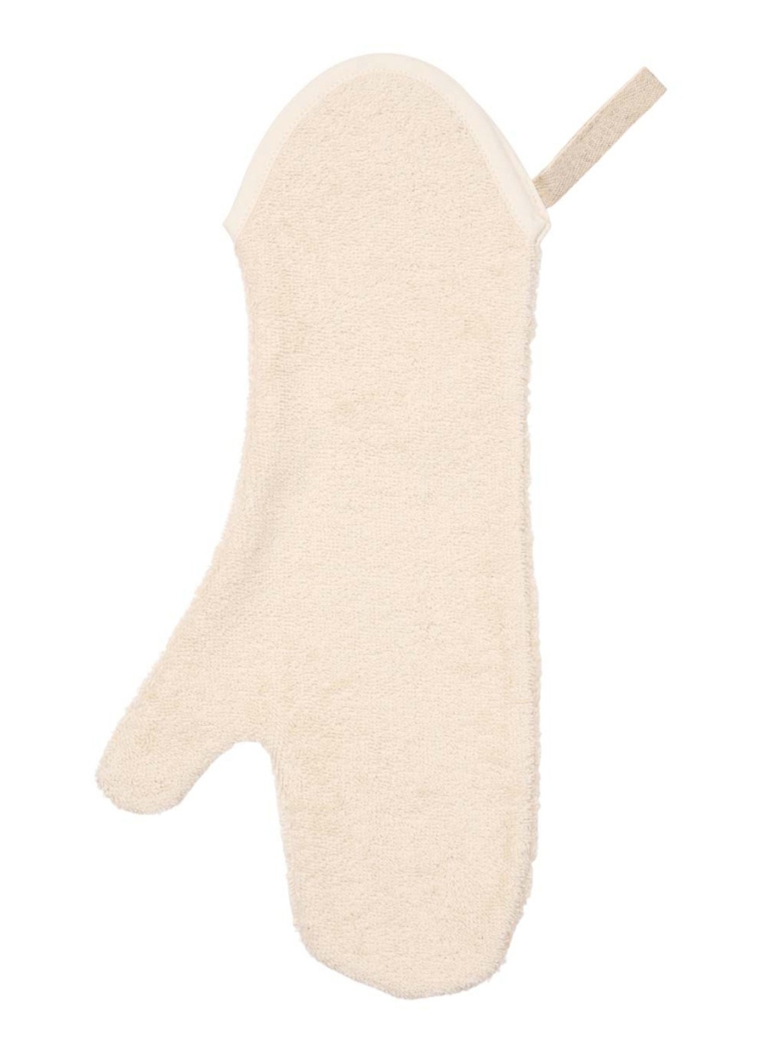 Koeka Dijon Daily Douche washand 42 x 18 cm - detail gebroken wit