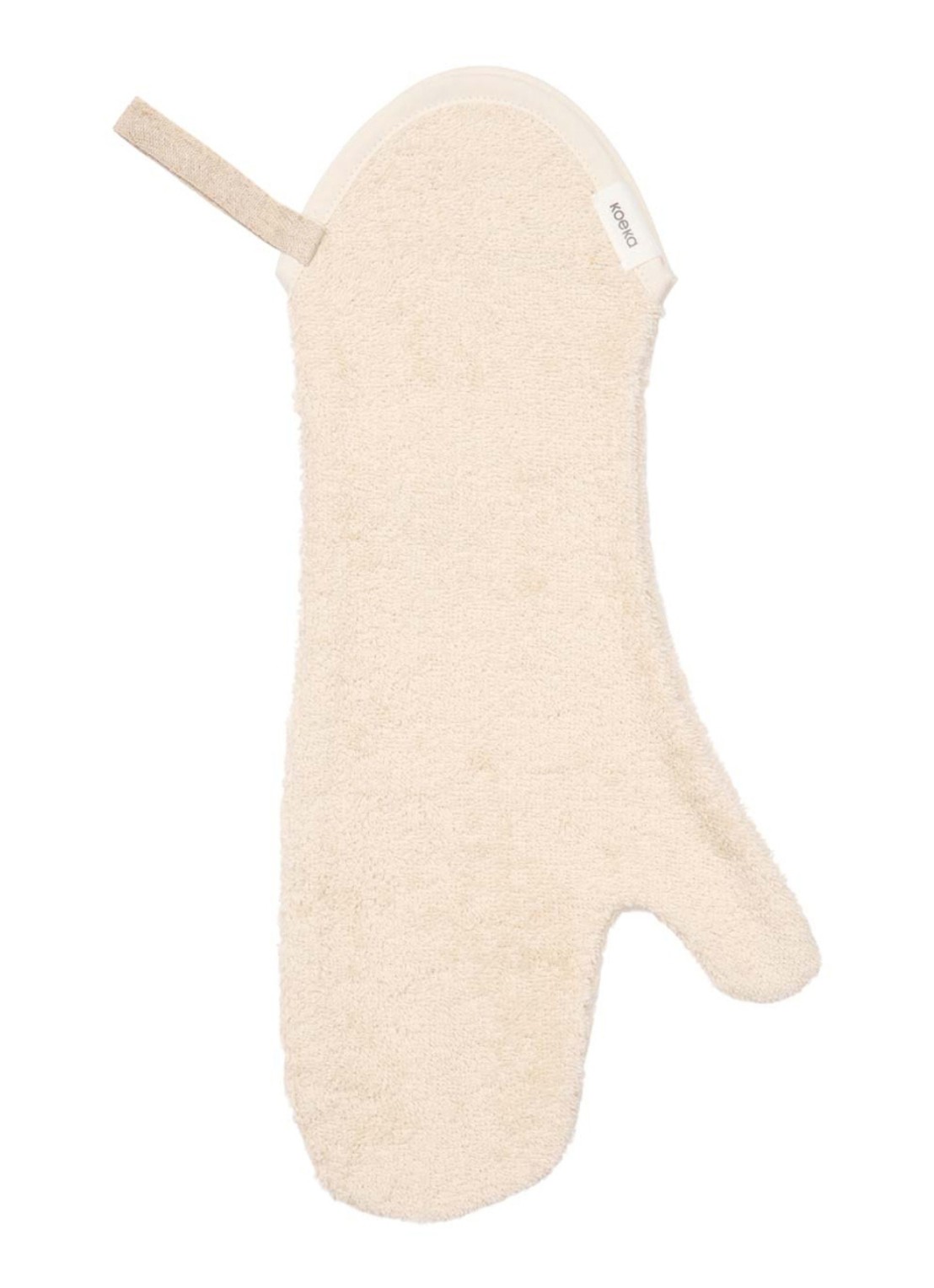 Koeka Dijon Daily Douche washand 42 x 18 cm - voorkant 3 gebroken wit