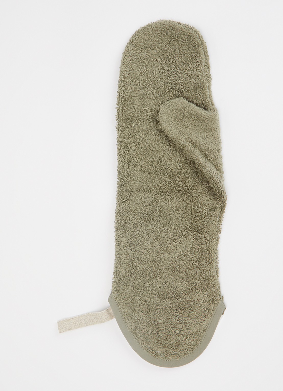 Koeka Dijon Daily Douche washand 42 x 18 cm - voorkant 2 olijfgroen