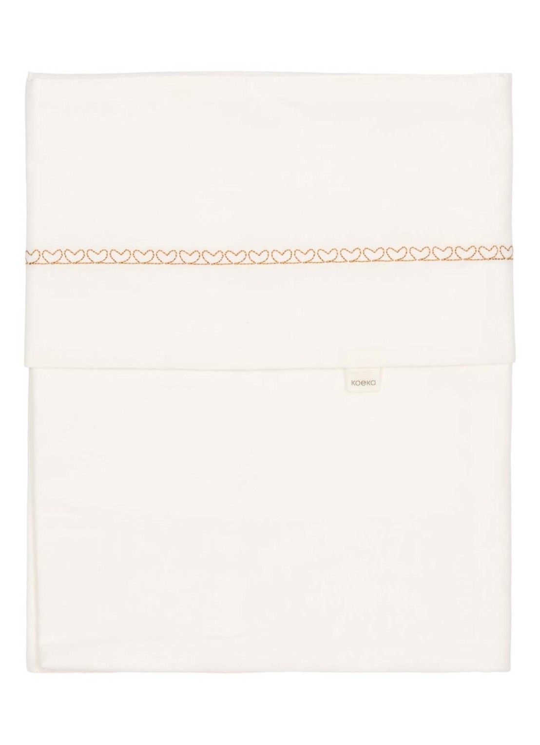 Koeka Fall in Love ledikantlaken 110 x 140 cm  - voorkant wit