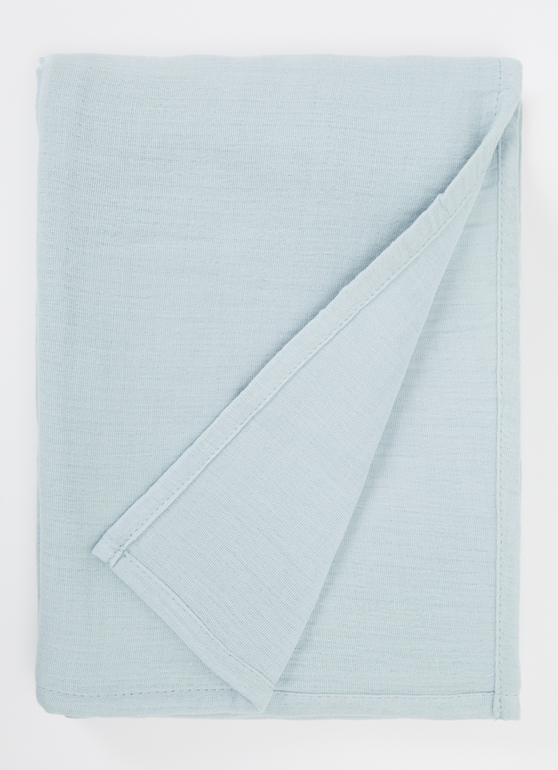 Koeka Faro hydrofiele doek van katoen 75 x 75 cm  - voorkant 2 lichtblauw