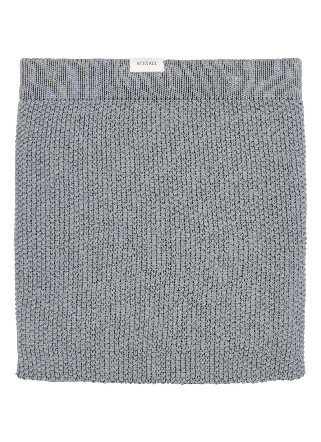 Koeka Lisbon dew wiegdeken 75 x 90 cm  - voorkant 4 grijs