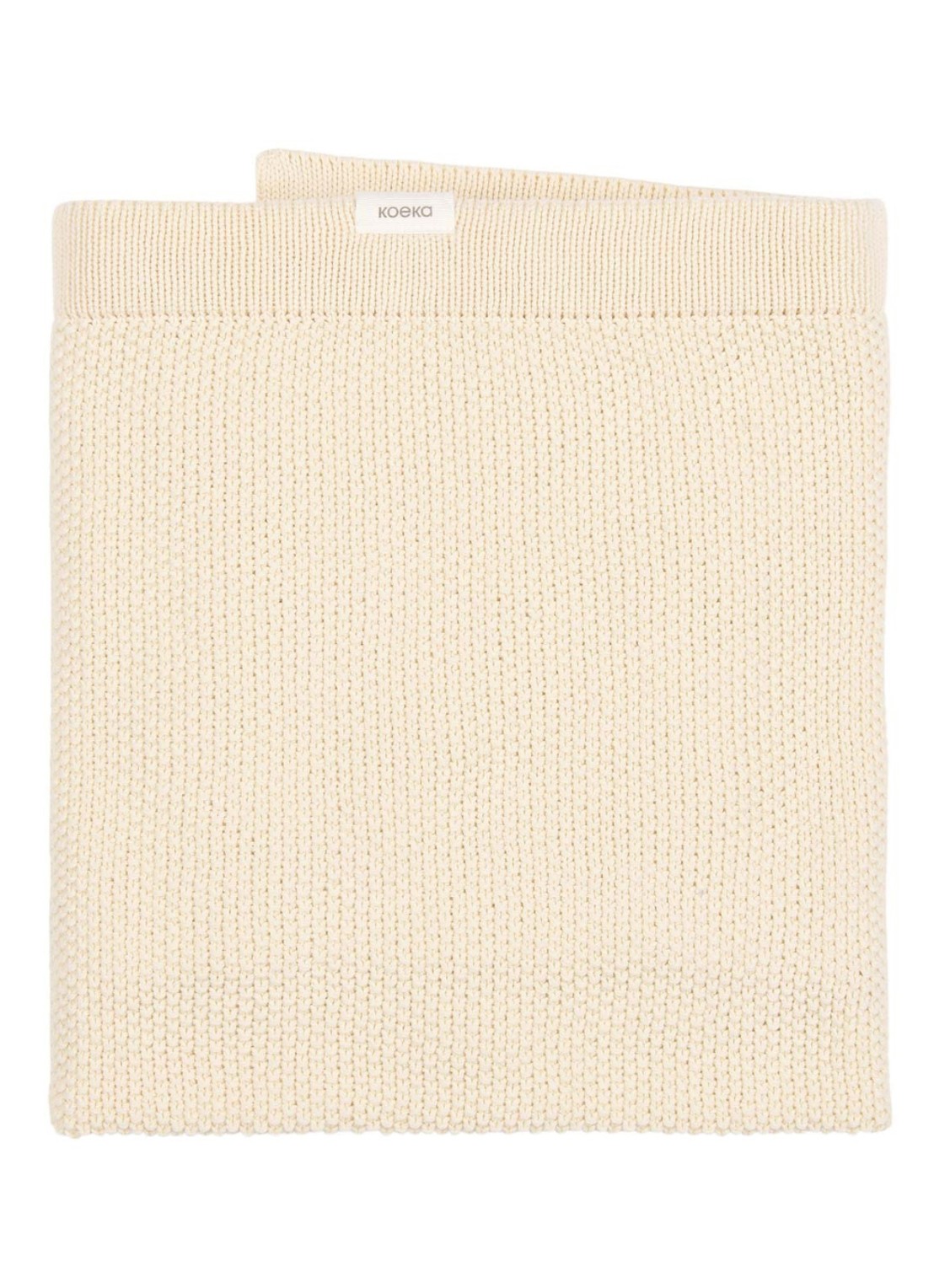Koeka Lisbon ledikantdeken 100 x 140 cm  - voorkant beige