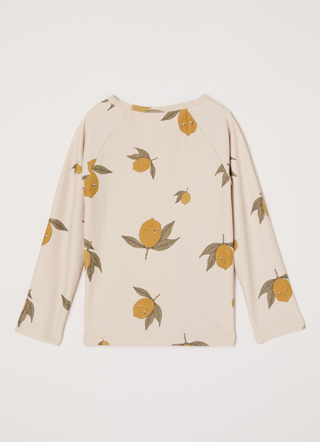 Konges Sløjd Aster uv-bestendig zwemshirt met print - voorkant 2 beige