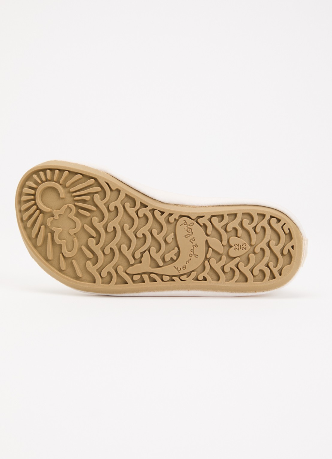 Konges Sløjd Aster waterschoenen met print - detail 4 creme