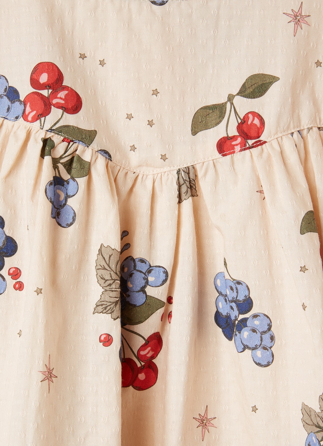 Konges Sløjd Avi blouse met print - detail 3 beige
