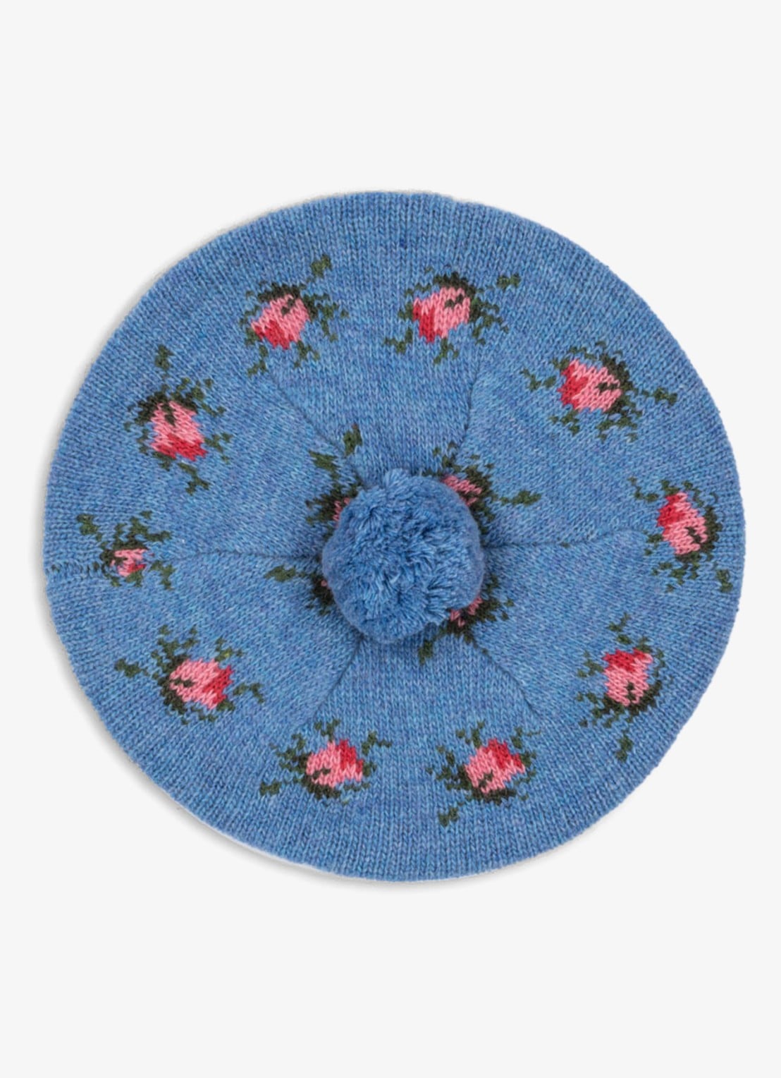 Konges Sløjd Belou baret in wolblend - voorkant donkerblauw