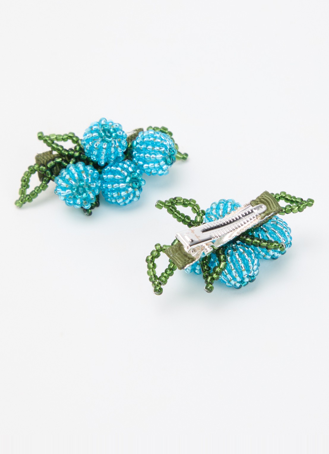 Konges Sløjd Blueberry haarclip 2 stuks  - detail blauw
