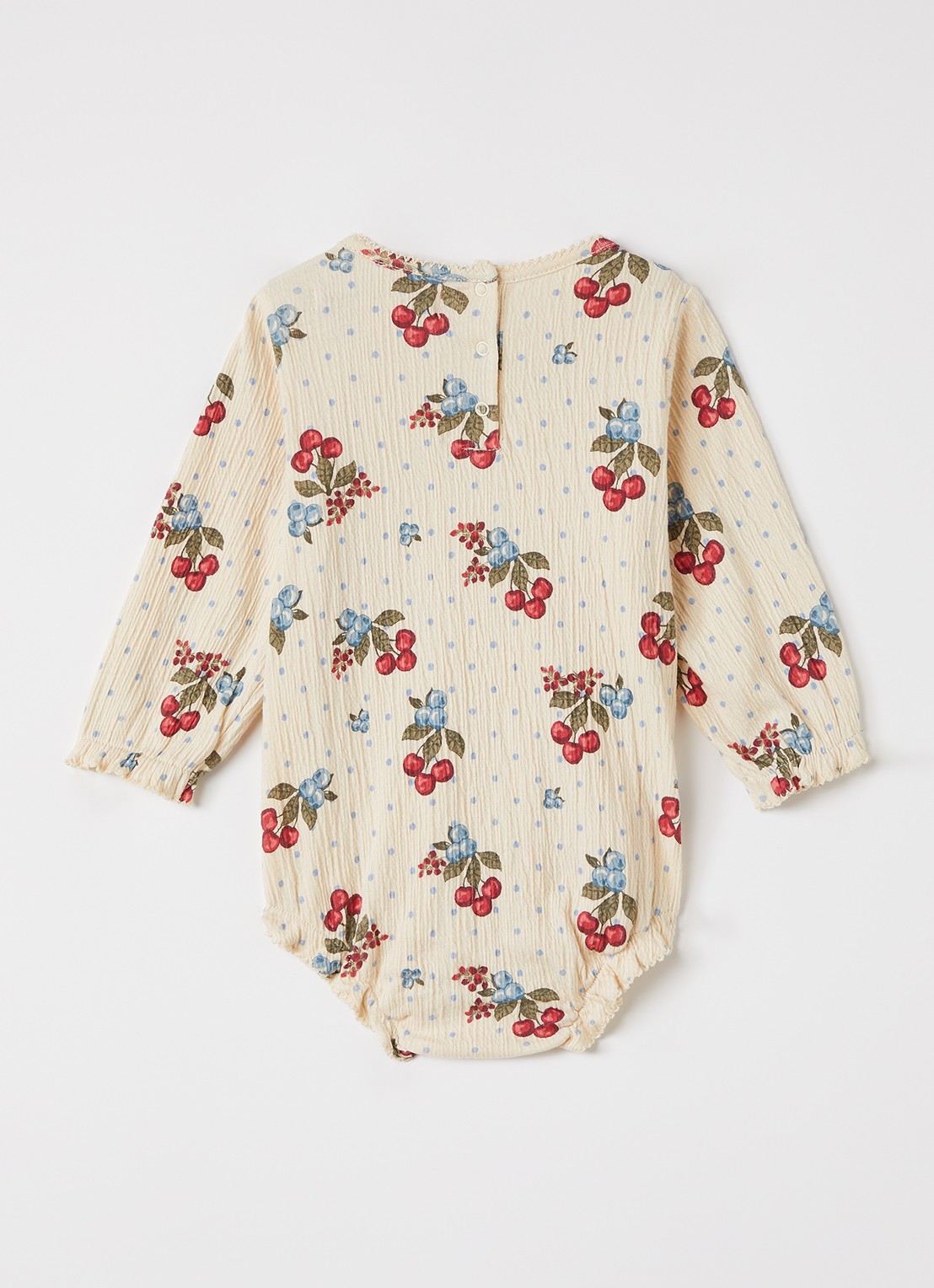 Konges Sløjd Chelo romper met print - voorkant 2 beige