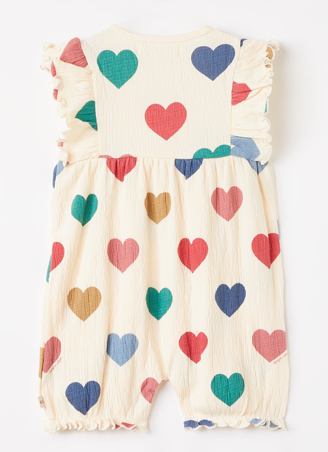 Konges Sløjd Chleo romper met print - voorkant 2 beige