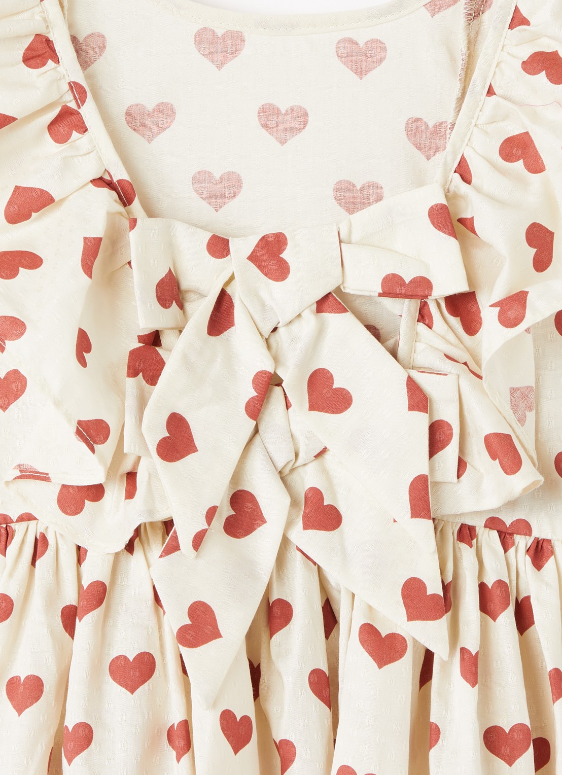 Konges Sløjd Cianna jurk met print - detail beige