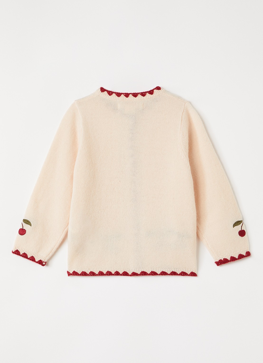 Konges Sløjd Collette fijngebreid vest - achterkant 3 beige