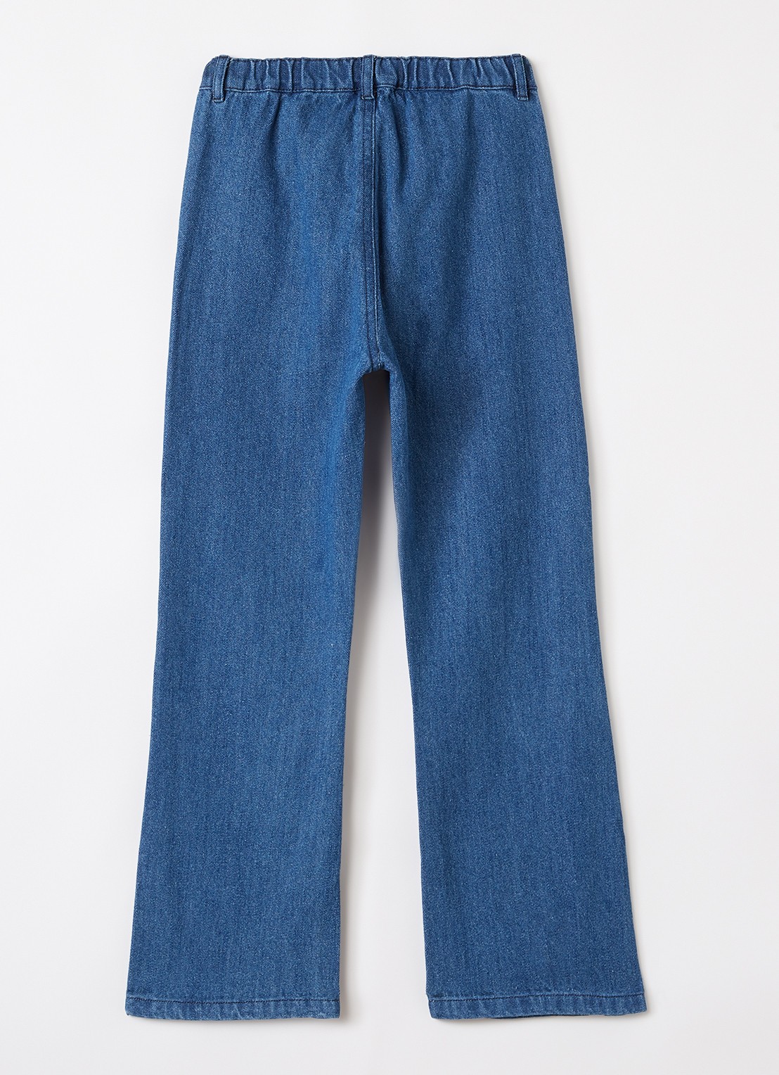 Konges Sløjd Elba flared jeans met donkere wassing - voorkant 2 indigo