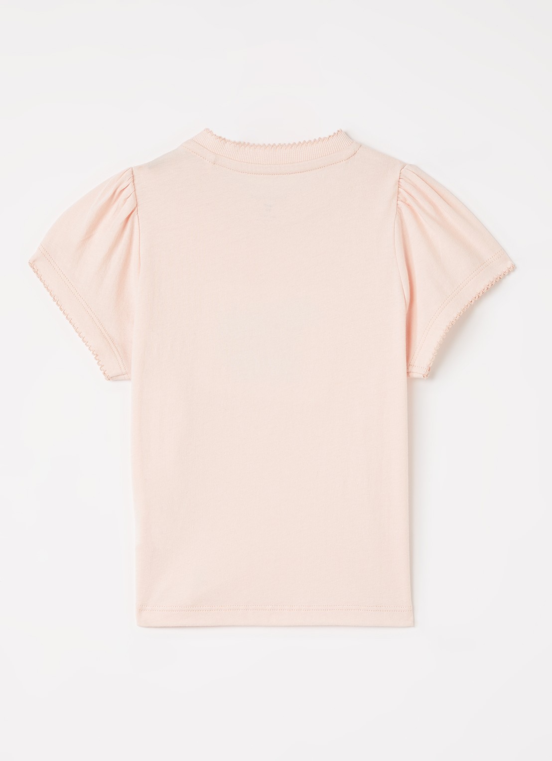 Konges Sløjd Famo T-shirt met pailletten - voorkant 2 zalmroze