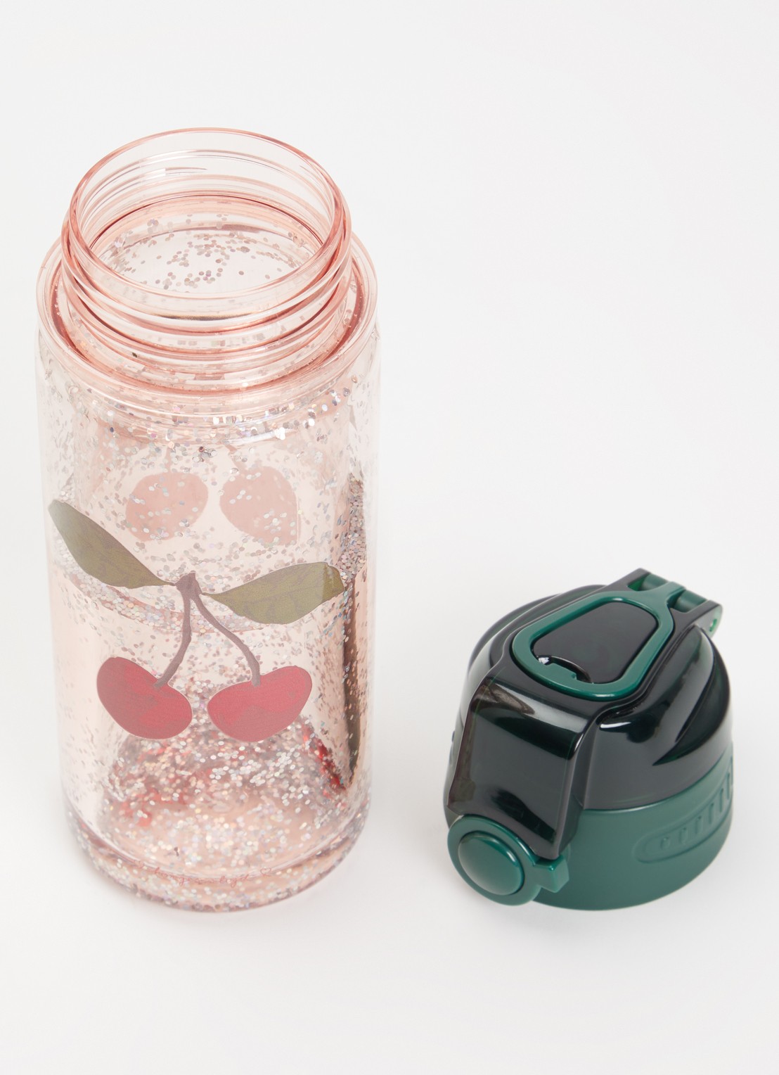 Konges Sløjd Glitter waterfles 40 cl - detail 2 roze