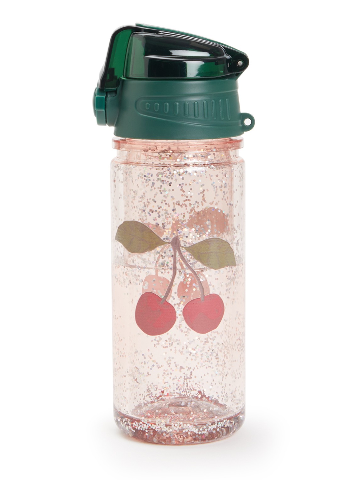 Konges Sløjd Glitter waterfles 40 cl - voorkant roze