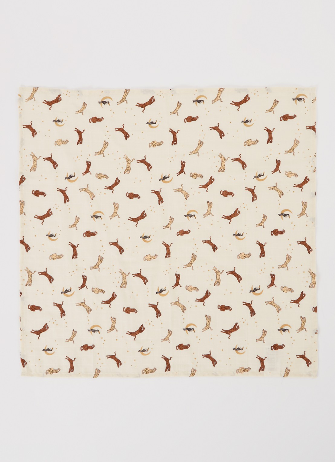 Konges Sløjd  hydrofiele doek van  katoen 65 x 65 cm set van 3 - voorkant 2 creme