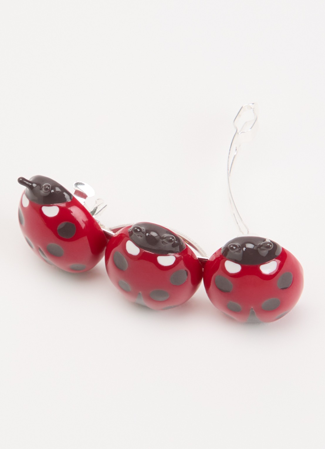 Konges Sløjd Ladybug haarclip - voorkant 2 rood
