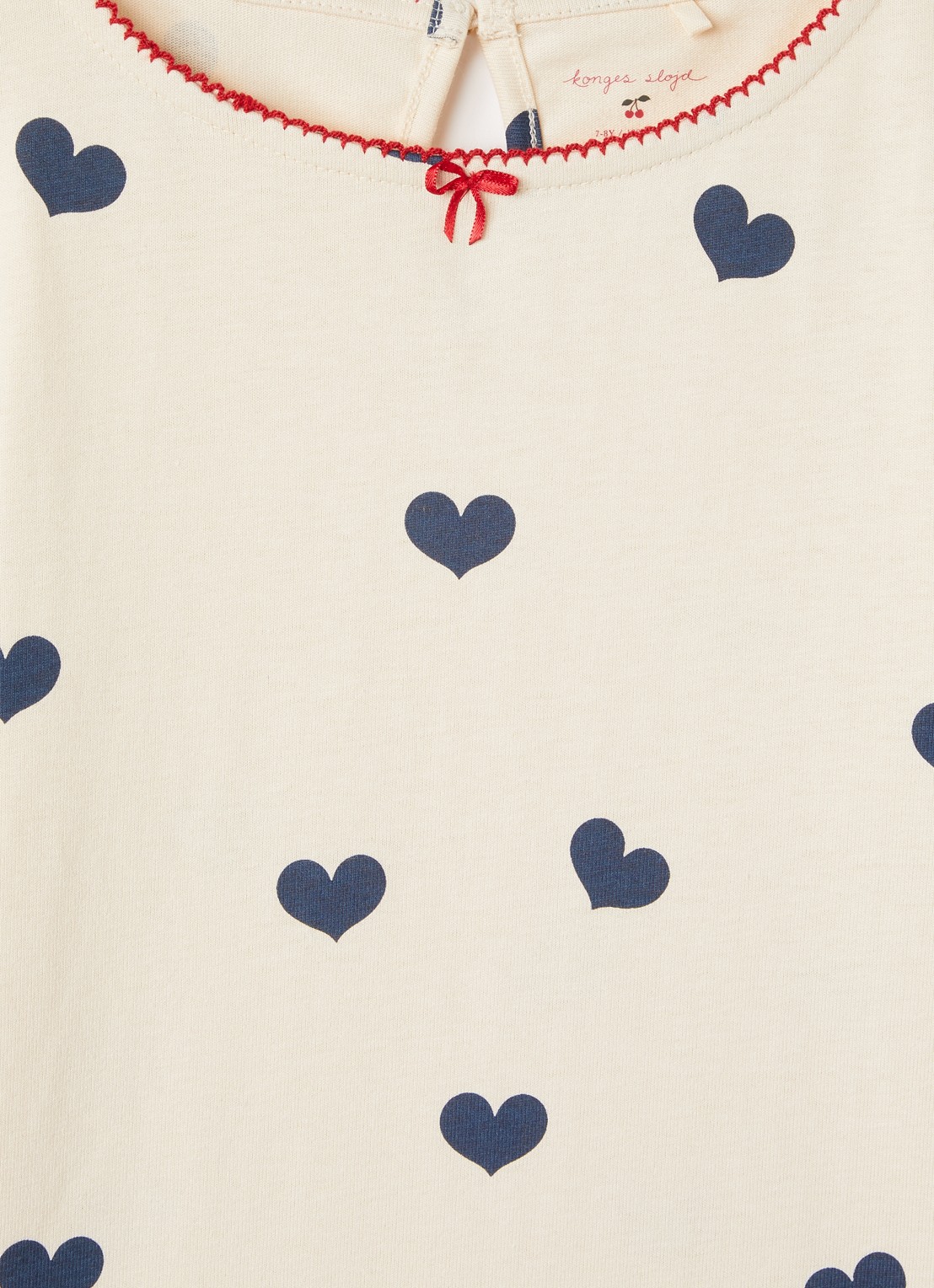 Konges Sløjd Longsleeve met print - detail 3 vanillegeel