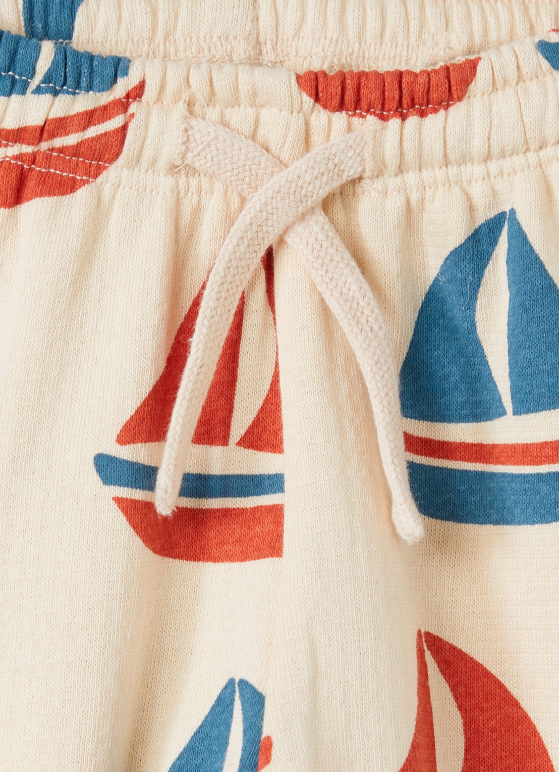 Konges Sløjd Loopy Lou tapered fit joggingbroek met print - detail beige