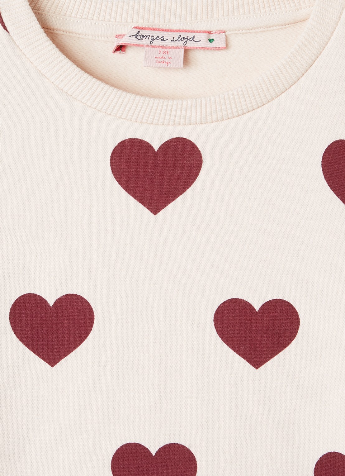 Konges Sløjd Lou sweater met print - detail 3 creme