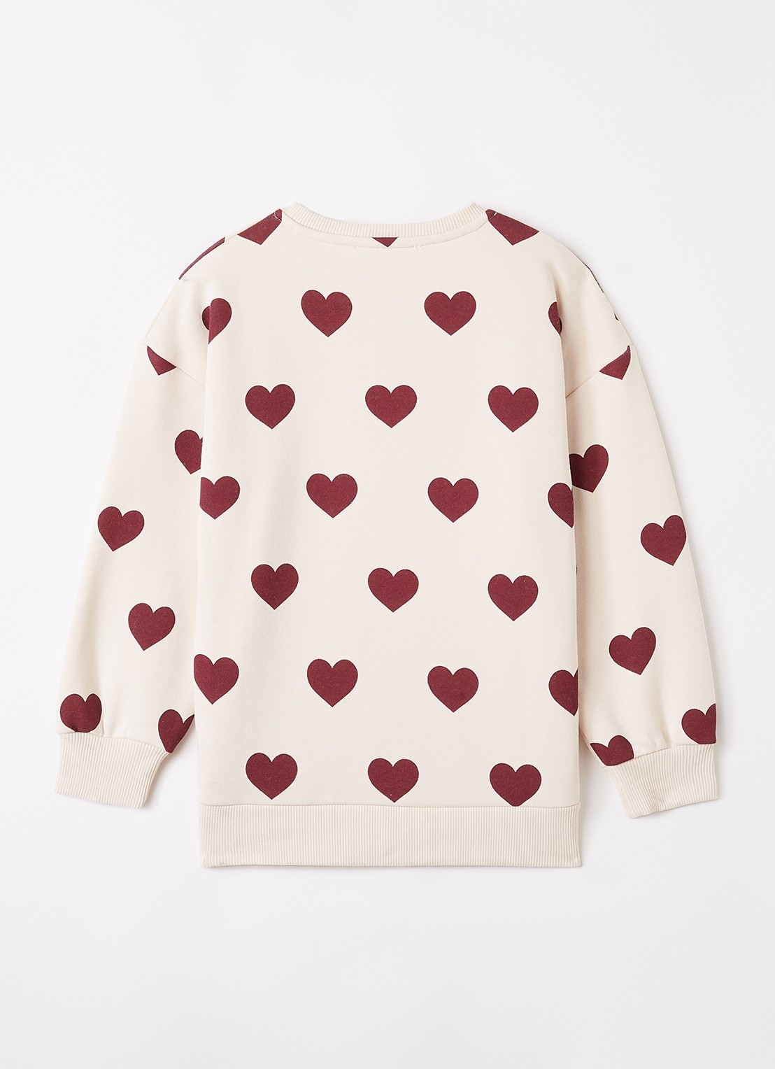 Konges Sløjd Lou sweater met print - voorkant 2 creme